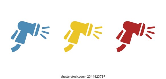 hose icon on a white background, vector illustration