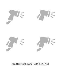 hose icon on a white background, vector illustration