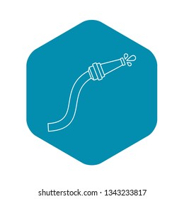 Hose icon. Outline illustration of hose vector icon for web