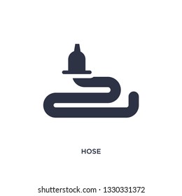 hose icon. Simple element illustration from farming concept. hose editable symbol design on white background. Can be use for web and mobile.