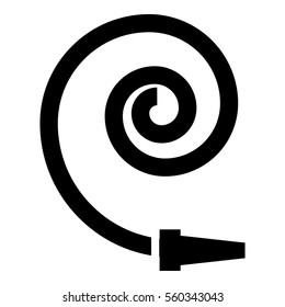 Hose icon. Simple illustration of hose vector icon for web