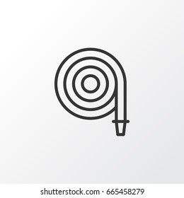 Hose Icon Symbol. Premium Quality Isolated Fire Tube Element In Trendy Style.