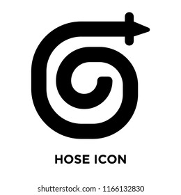 Hose icon vector isolated on white background, Hose transparent sign