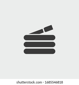 hose icon. hose vector on gray background