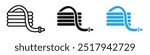 Hose icon vector set illustration