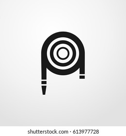 hose icon. vector sign symbol on white background