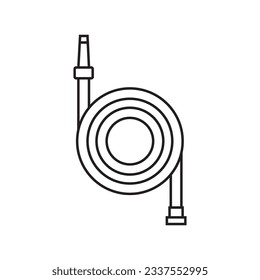 diseño de la ilustración de la plantilla del vector del icono de la manguera
