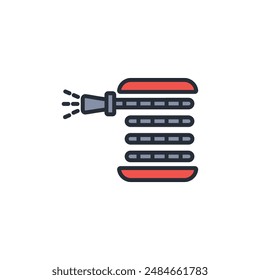 hose icon. vector.Editable stroke.linear style sign for use web design,logo.Symbol illustration.