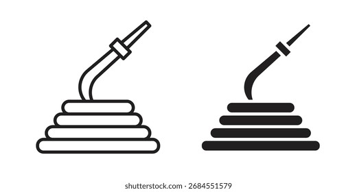 Conjunto simples de vetor de ícones de mangueira. conjunto de símbolo de sinal de logotipo