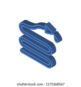 Hose isometric left top view 3D icon