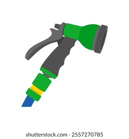 Hose Nozzle, Farming Flat Vector Illustration