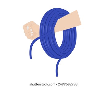 Hose on a white background.