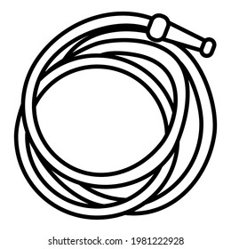 Hose Outline Icon. Vector Illustration of Hosepipe