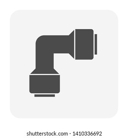 Hose pipe connector icon design.