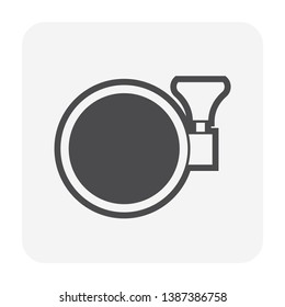 Hose pipe holder icon design.
