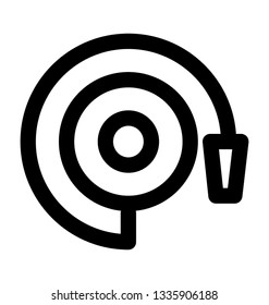 Hose pipe icon vector, line vector of hose pipe 
