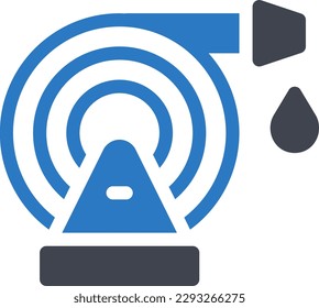 hose pipe Vector illustration on a transparent background. Premium quality symmbols. Glyphs vector icons for concept and graphic design.