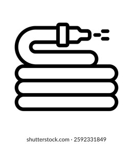 hose plumbing icon vector design - high quality outline style