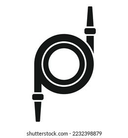 Hose pool icon simple vector. Cleaning pool. Care travel