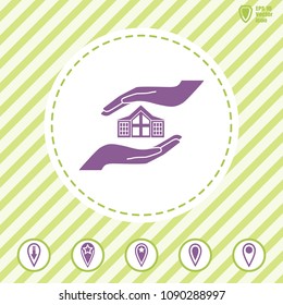 hose security vector icon. Illustration on a flat design style