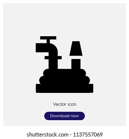 Hose sign icon in trendy flat style isolated on grey background, modern symbol vector illustration for web