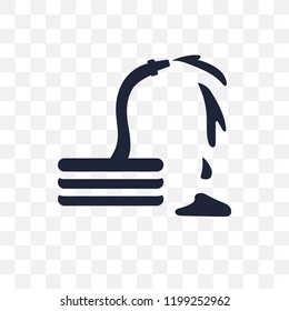 Hose transparent icon. Hose symbol design from Agriculture, Farming and Gardening collection. Simple element vector illustration on transparent background.