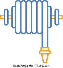 Icono de vector de manguera. Se puede usar para imprimir, móviles y aplicaciones web.