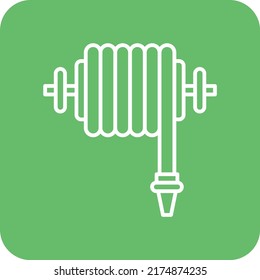 Hose vector icon. Can be used for printing, mobile and web applications.