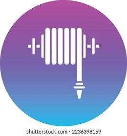 Icono de vector de manguera. Se puede usar para imprimir, móviles y aplicaciones web.