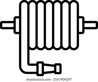 Hose vector icon. Can be used for printing, mobile and web applications.