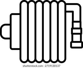 Icono de Vector de manguera. Se puede utilizar para aplicaciones de impresión, móviles y de Web.