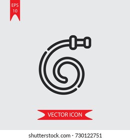 Hose vector icon, illustration symbol