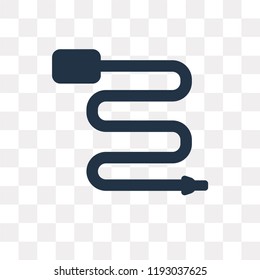 Hose vector icon isolated on transparent background, Hose transparency concept can be used web and mobile