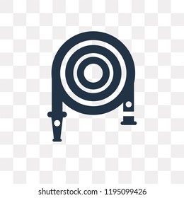 Hose vector icon isolated on transparent background, Hose transparency concept can be used web and mobile