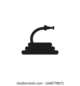 hose vector icon on white background