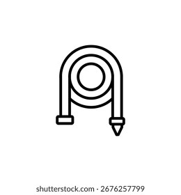 Hose vector icon set collection. Hose Outline simple trendy style illustration for web and app..eps
