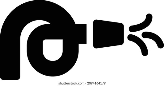 hose vector illustration isolated on a transparent background. glyph vector icons for concept or web graphics.