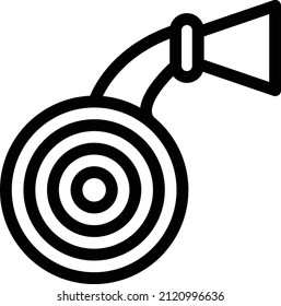 hose Vector illustration on a transparent background. Premium quality symbols. Stroke vector icon for concept and graphic design.