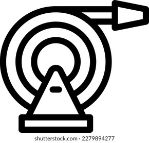 hose Vector illustration on a transparent background. Premium quality symmbols. Thin line vector icons for concept and graphic design. 
