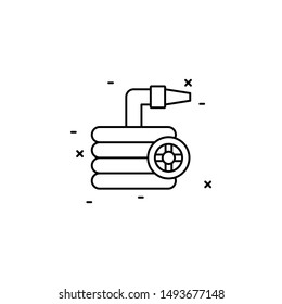 hose, water, farm icon. Simple thin line, outline vector of Agriculture icons for UI and UX, website or mobile application