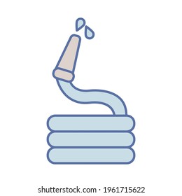 Icono del vector aislado de agua de manguera que puede modificar o editar fácilmente