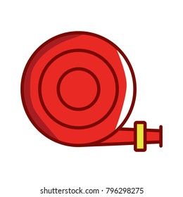hose,firefighter concept vector thin line icon,fire, symbol, sign, illustration on isolated background