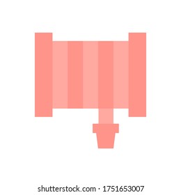 Hosepipe, fire icon. Simple color vector elements of firefighters icons for ui and ux, website or mobile application