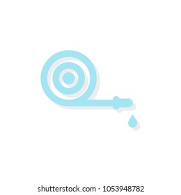 Hosepipe icon. Vector illustration, flat design