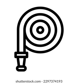 Hosepipe Vector Line Icon Design
