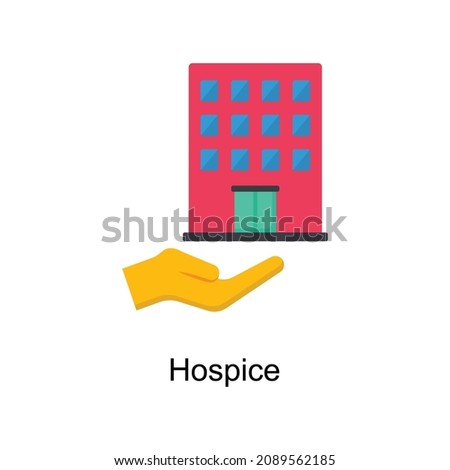 Hospice Vector illustration in flat style. Pediatrics symbol in EPS file.