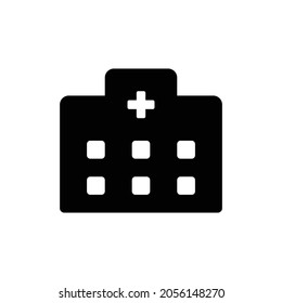 hospital alt Icon. Flat style design isolated on white background. Vector illustration