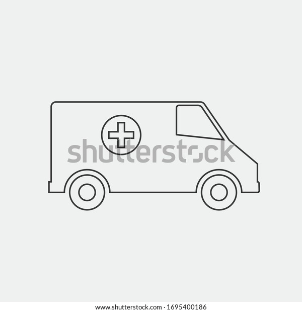 hospital ambulance vector\
icon medical