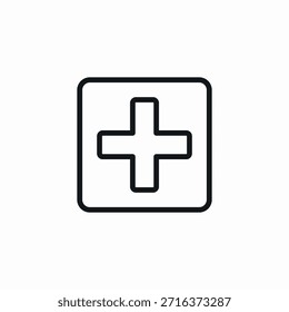 hospital application icon sign vector