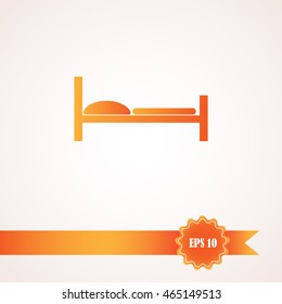 hospital bed and the cross icon